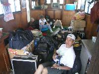BV2KI in fishing boat cabin