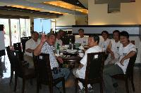 after contest, a good meal before heading home