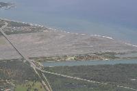Birdview from the plane of the outfall of BeiNan(Left is ChungWha Bridge)