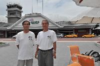 JH3GCN & BV2KI, before the TaiTung Airport
