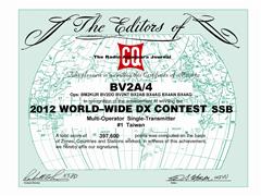 2012 - CQWW SSB DX Contest, Taiwan #1