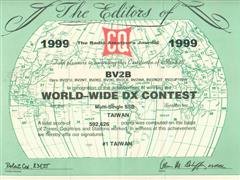 1999 - CQWW SSB DX Contest, Taiwan #1