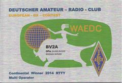 2014 - WAEDC RTTY Contest, Continental Winner
