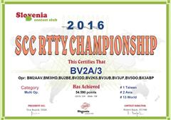 2016 - SCC RTTY Championship, Asia #2, Taiwan #1