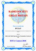 2018 - RSGB IOTA #26 World
